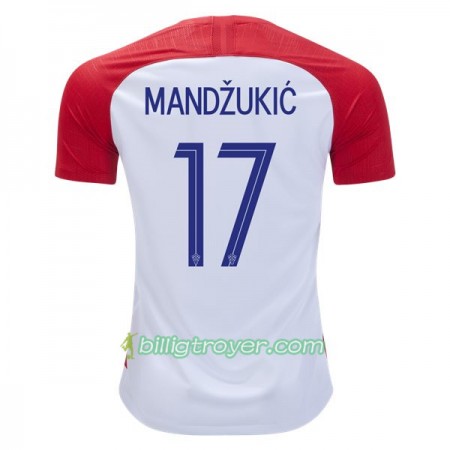 Billige Fotballdrakter Kroatia Mandzukic 17 VM 2018 Hjemmedraktsett
